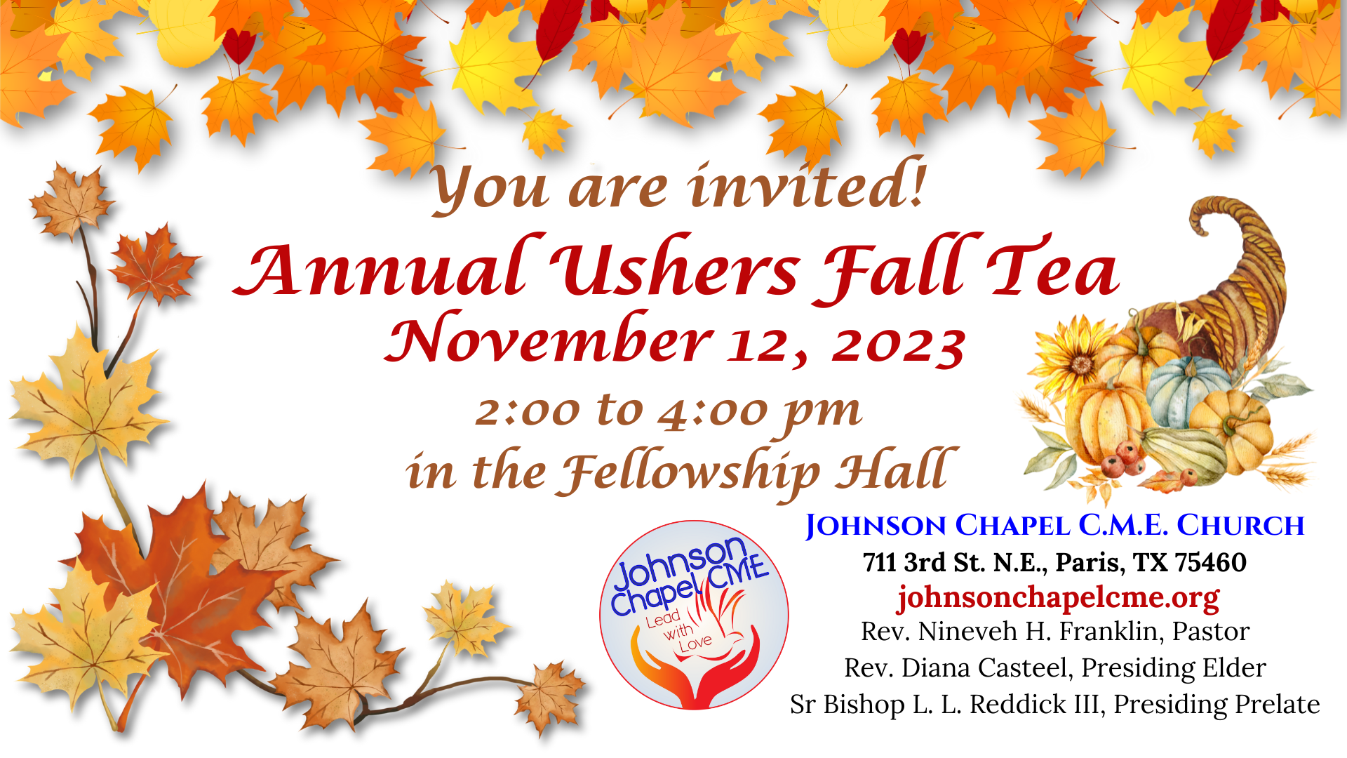 Annual Usher Tea Flyer