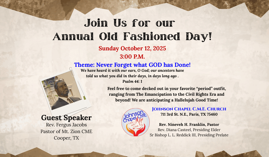 Old-Fashioned Day Celebration